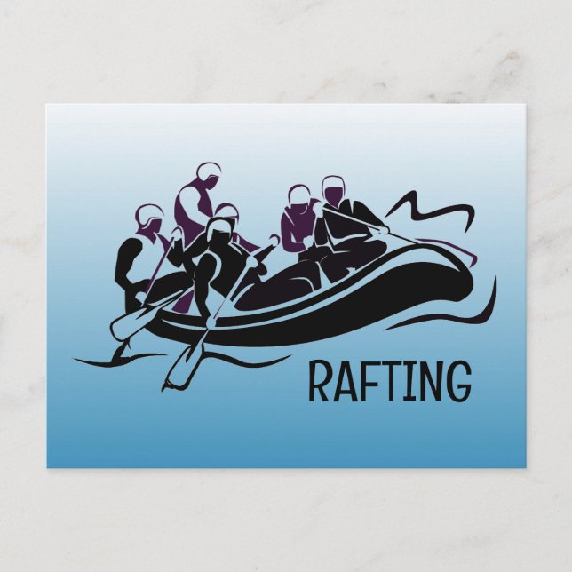 White Water Rafting  Postcard (Front)