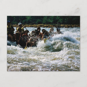 White Water Rafting Postcard