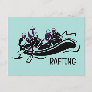 White Water Rafting Postcard