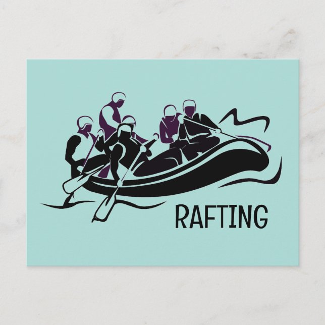 White Water Rafting  Postcard (Front)