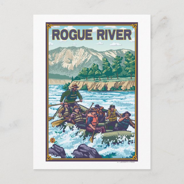 White Water Rafting - Rogue River, Oregon Postcard (Front)