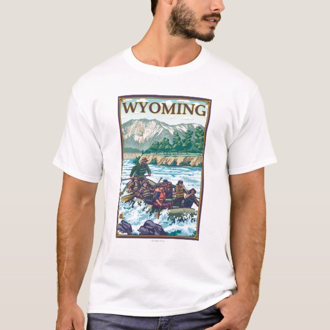 White Water Rafting - Wyoming T-Shirt (Front)