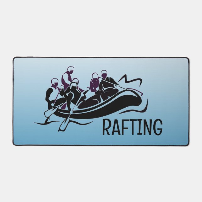White Water River Rafting Desk Mat (Front)