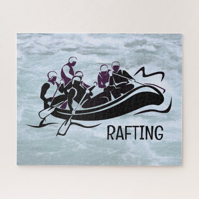 White Water River Rafting Jigsaw Puzzle (Horizontal)