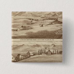White Water, Saucelito ranches 15 Cm Square Badge