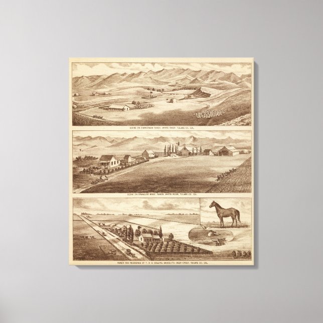 White Water, Saucelito ranches Canvas Print (Front)