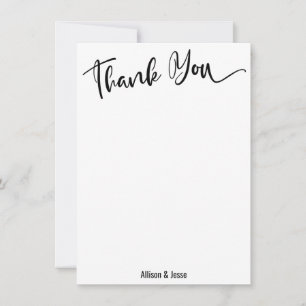 White Watercolor Heart Sage Green Thank You Card