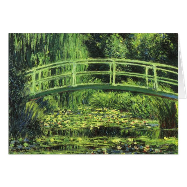 White Waterlilies by Claude Monet, Vintage Art (Front Horizontal)