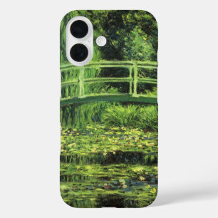 White Waterlilies by Claude Monet, Vintage Art iPhone 16 Case