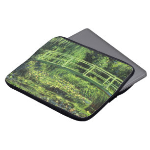 White Waterlilies by Claude Monet, Vintage Art Laptop Sleeve