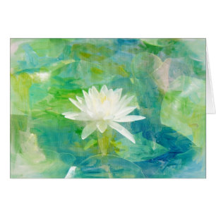 White Waterlily Blossom