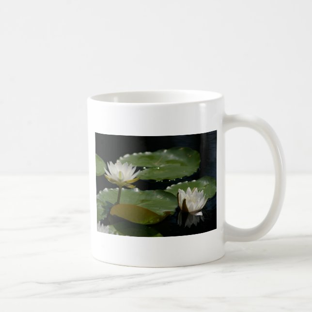 White Waterlily Mug (Right)