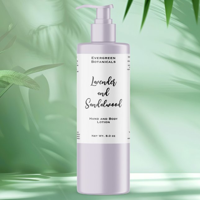 White waterproof cosmetics bottle label (Creator Uploaded)