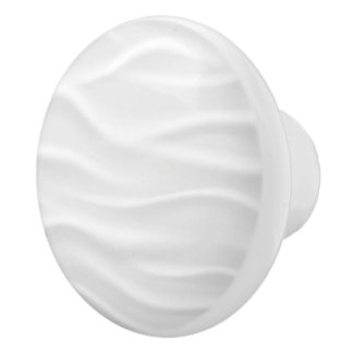 White wave print round custom ceramic knob /pull