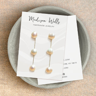 White Waves Earring Display Holder