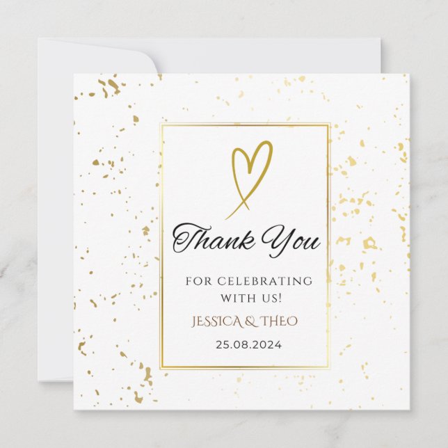 White We Do Wedding Thank You Card (Front)