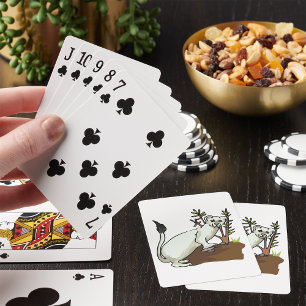 White Weasel Playing Cards