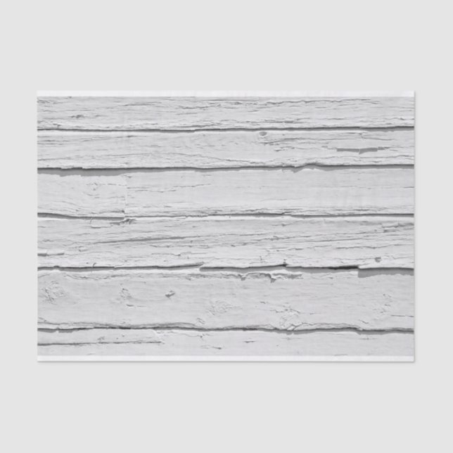 White Weathered Wood Tissue Paper (Front)