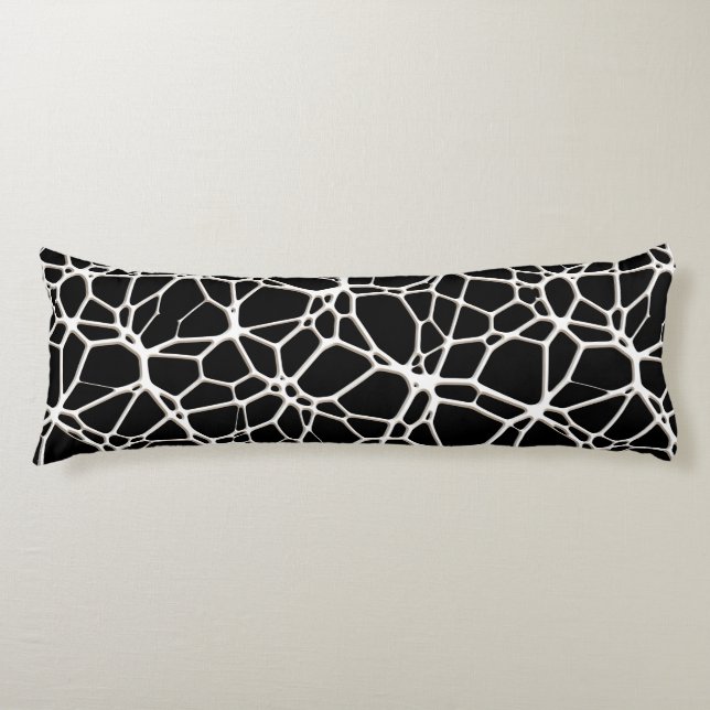 White Web Texture + your bachgr. & ideas Body Cushion (Front)