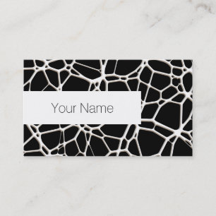 White Web Texture + your bachgr. & ideas Business Card