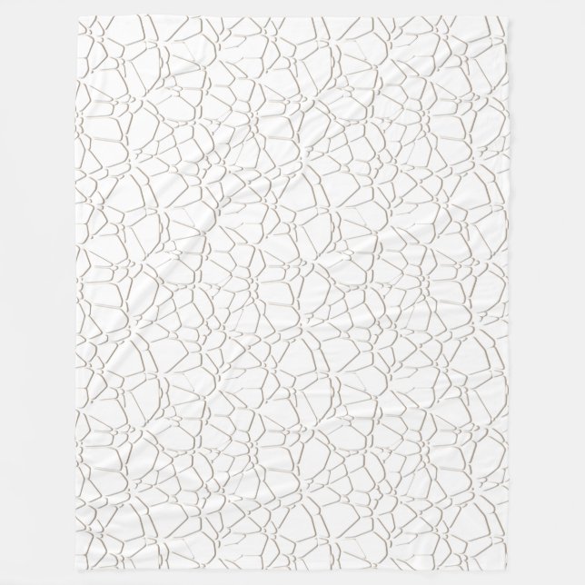 White Web Texture + your bachgr. & ideas Fleece Blanket (Front)
