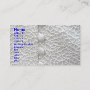 White Wedding Gown Business Card