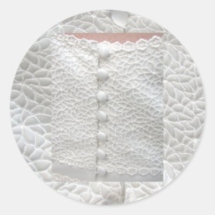 White Wedding Gown Sticker - Customisable