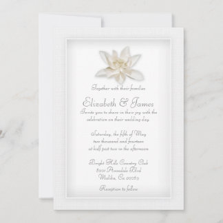 White Wedding Invitations