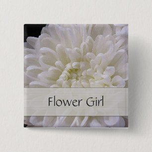 White Wedding Pin for the Flower Girl