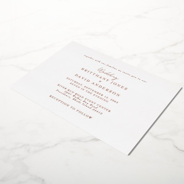 White Wedding  Together With .. Rose Gold Foil  (Rotated)