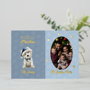 White Westie And Family Christmas