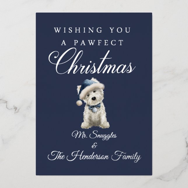 White Westie Christmas (Front)