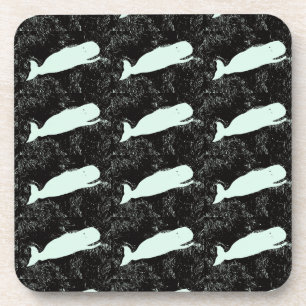white whales black coaster
