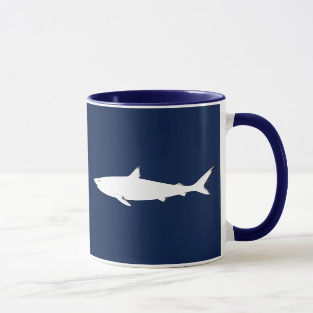 white wild shark mug (Right)