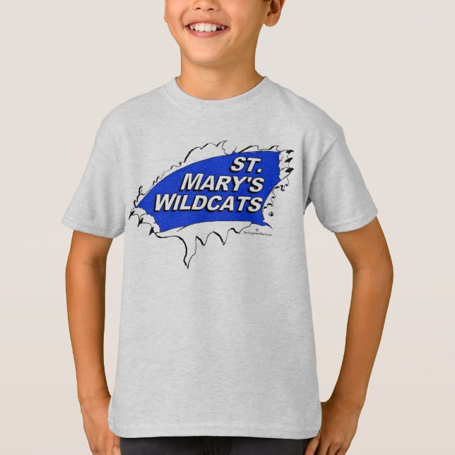 white wildcats shirt revD (Front)