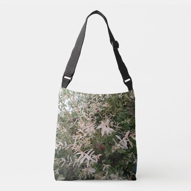 White Wildflower Botanical Tote Bag (Front)