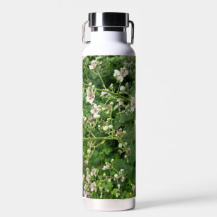 White Wildflower Botanical Water Bottle
