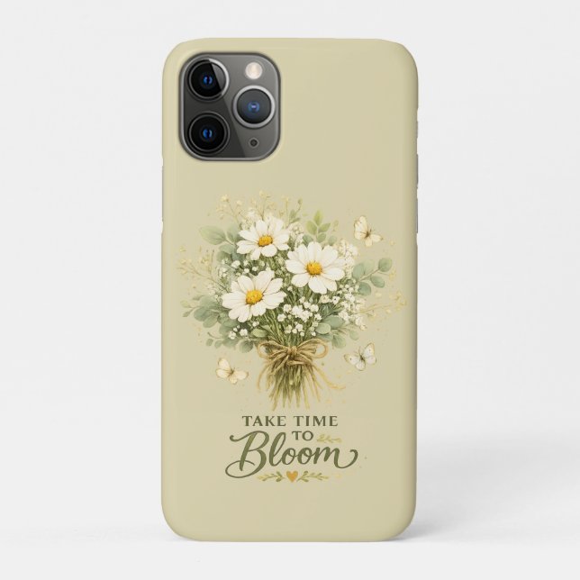 White Wildflower Bouquet Case-Mate iPhone Case (Back)