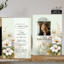 White Wildflowers Celebration of Life | PHOTO