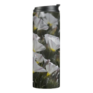 White Wildflowers Thermal Tumbler