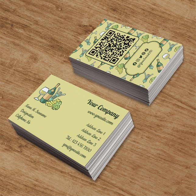 White Wine Business Card (Creator Uploaded)