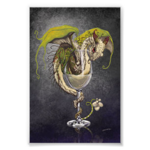 White Wine Dragon 4x6 Print