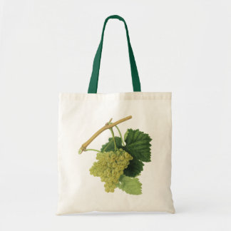 White Wine Grapes on the Vine, Vintage Food Fruit Tote Bag