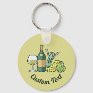White Wine Keychain