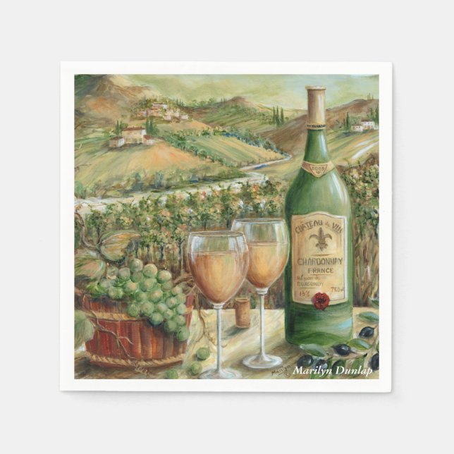 White Wine Lovers Napkin (Front)