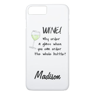 White Wine - Order Whole Bottle Name Personalised Case-Mate iPhone Case