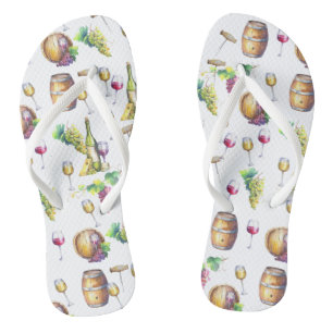 White Wine Red Vineyard Wine Tasting Jandals