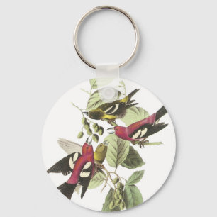 White-winged Crossbill Key Ring