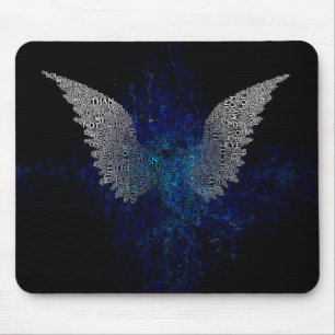 White wings mouse pad
