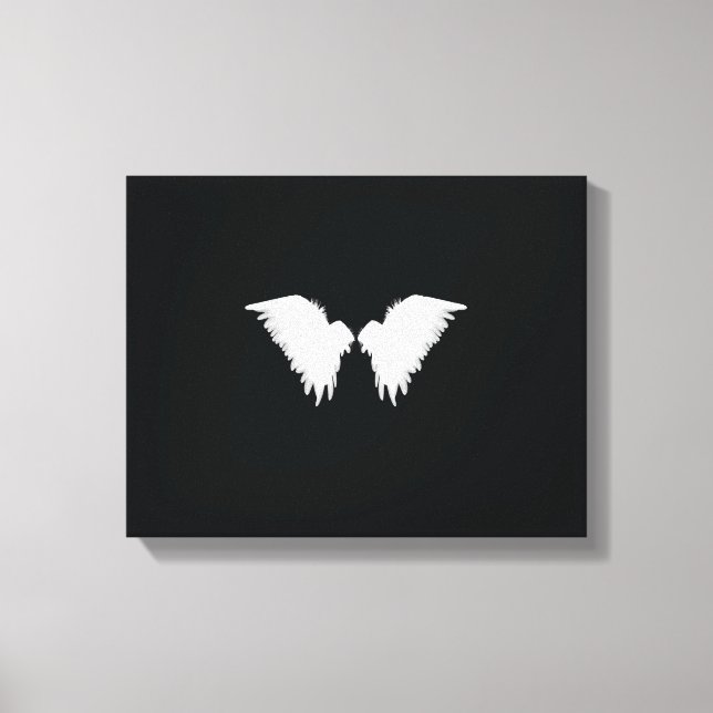 White Wings Wrapped Canvas (Front)